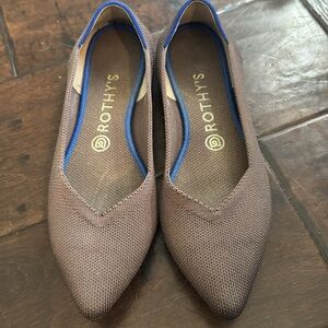 ROTHY’S The Point Ballet Flats - purple grey Size 8.5